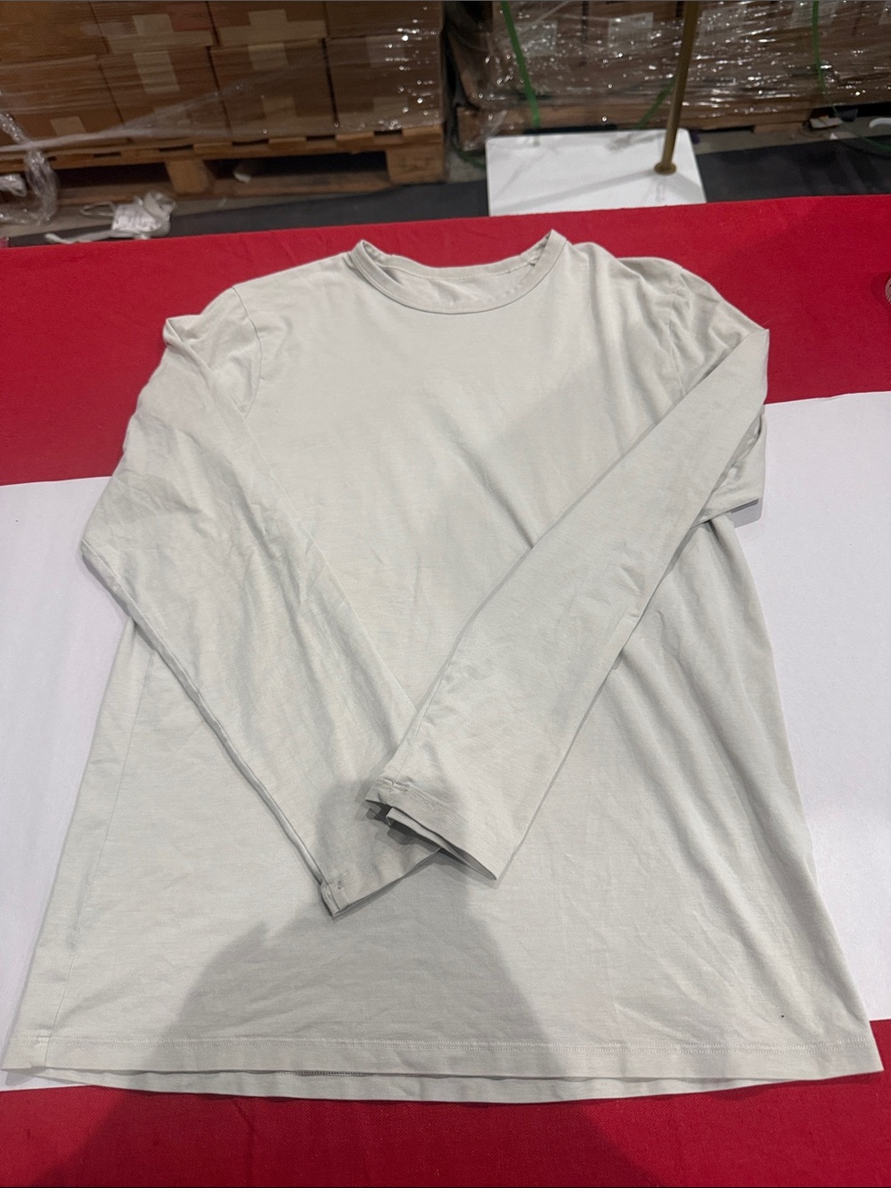 lululemon athletica Long Sleeve Crewneck Tee - Light Cream
